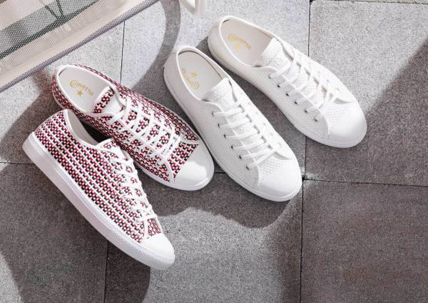 コンバース新作スニーカー「オールスター クップ ウーブン OX」リゾート風トリコロールカラー