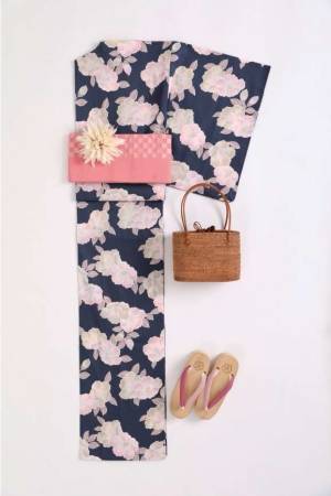 キモノ バイ ナデシコ「BASICゆかた」手軽にマイサイズオーダー、くすみカラー×花柄デザインなど