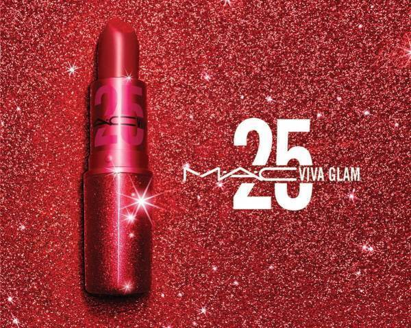 M·A·C“きらめくレッド”パッケージの限定リップスティック ビバ グラム