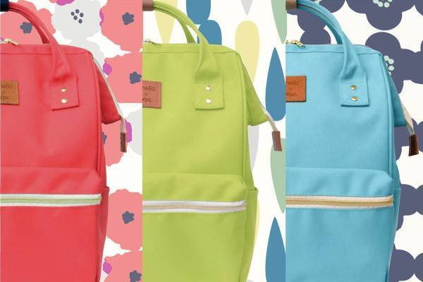 アネロ×Wpc.「口金リュック」雨を弾く撥水仕様モデル、花や雫柄の華やかなインナーで