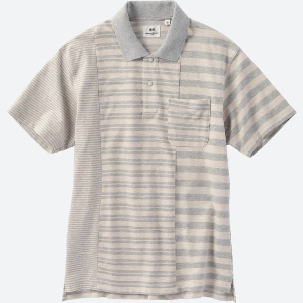 ユニクロとエンジニアド ガーメンツがコラボ、3つの柄やボーダーを組み合わせたメンズポロシャツ
