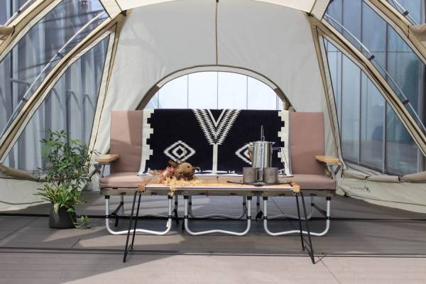 スノーピーク / ペンドルトンのタオルブランケット、シックなジャガード柄の大判サイズ