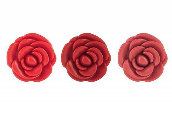 “ローズ型”「ロージーリップ」リップにもチークにもOK、ミラー付コンパクトパッケージ