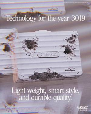 リモワ×ダニエル・アーシャムの限定スーツケース、風化した風貌&汚れなき純白の“非現実デザイン”