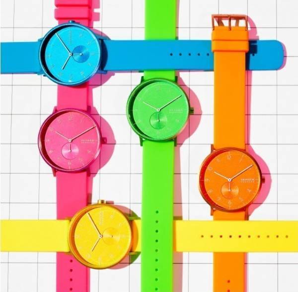 「ネオンカラー」の新作ウォッチ、デンマーク生まれのスカーゲンより