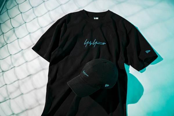 ヨウジヤマモト×ニューエラ「イエロー/ブルー/オレンジ」刺繍のキャップ＆Tシャツ限定発売