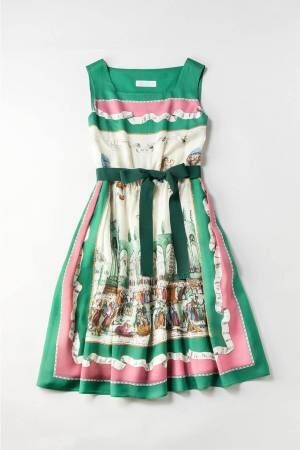 ジェーンマープル フレンチレトロな絵画柄の新作ワンピース スカート 19年6月10日 ウーマンエキサイト