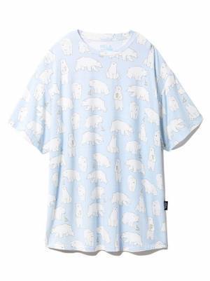 ジェラート ピケ「シロクマ」ルームウェア、“ひんやり”とした冷感素材