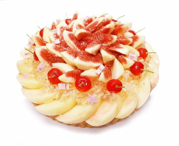 カフェコムサの織姫と彦星をイメージした“七夕”ケーキ - 桃やメロン、マンゴーなど旬の果実で