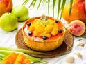 パブロ限定「マンゴーとグァバのトロピカルチーズタルト」ごろっと大きいマンゴーなど南国フルーツ
