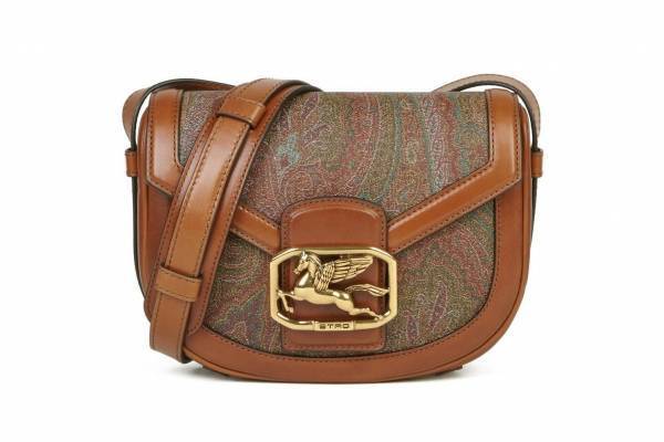 エトロ新作「ペガソバッグ」"ペガサス"バックル×ペイズリー柄ボディのクロスボディバッグ