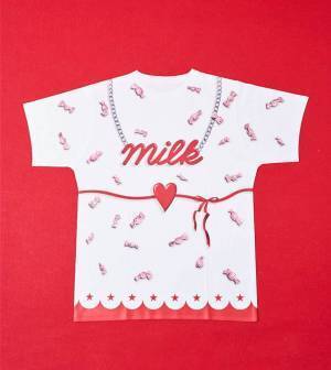 ミルク“キャンディ柄”Tシャツが原宿ヴィクセン・プロダクツ限定で、さくらんぼ飴かき氷も