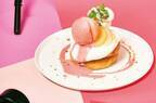 カフェ＆ブックス ビブリオテーク「ピンク」スイーツ、丸ごと桃のパンケーキやドラゴンフルーツパフェ