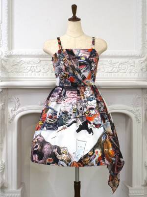 水木しげるコラボの“妖怪”ドレス、ジュリエットエジュスティーヌから - 目玉おやじ×花柄ニーハイも