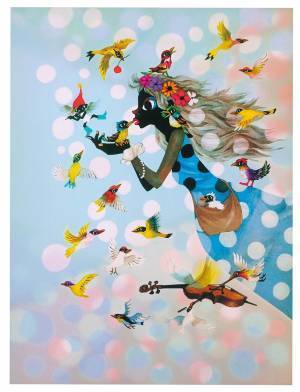 影絵作家・藤城清治の展覧会が大丸梅田店で、光と影を使った新作版画や名作を展示販売