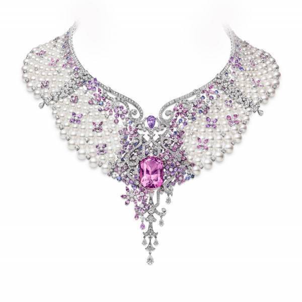 ミキモト「ヨーロッパ庭園」イメージのハイジュエリー、白鳥やバラをパール＆カラーストーンで表現