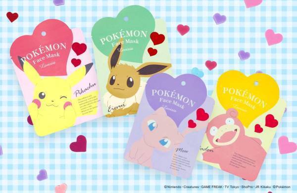 ポケモンのピカチュウ＆イーブイがフェイスマスクに、美肌成分入り×スウィートサボンの香り