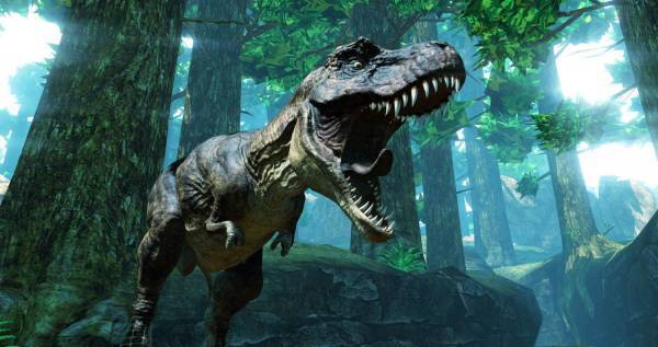 横浜のエンタメ施設「アソビル」に“空間移動型”のVR恐竜アトラクション、恐竜が住む世界を歩いて探索