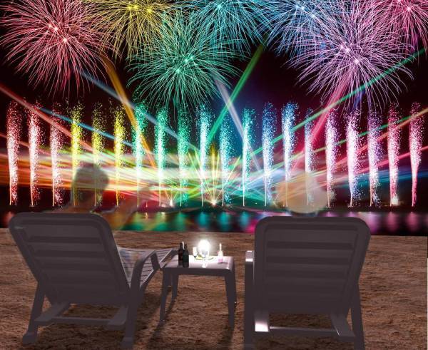 花火を見ながらビーチでテント泊「ビーチキャンプ」大阪で、BBQやマリンアクティビティも