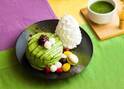 エッグスンシングス京都四条店限定「宇治抹茶パンケーキ」濃厚抹茶カスタードクリーム×白玉＆アイス最中