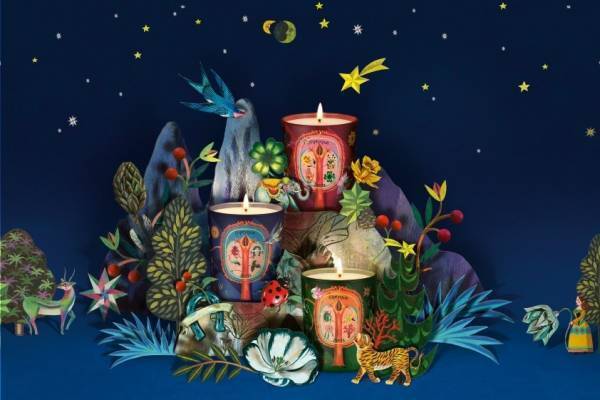 ディプティックよりクリスマス限定"ラッキーチャーム"モチーフのキャンドルやフレグランス