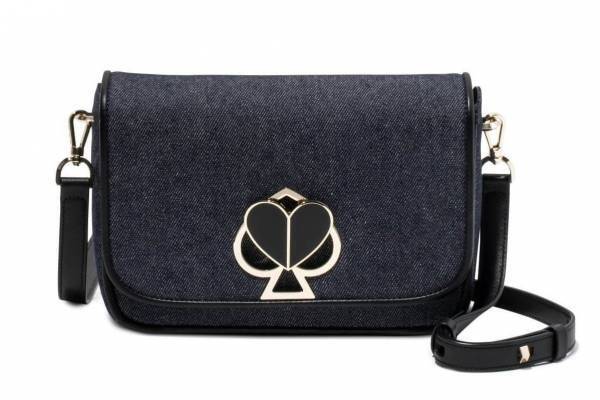 ケイト・スペード初の日本限定バッグ「ニコラ デニム」スペードからハートに変わるクロージャ―