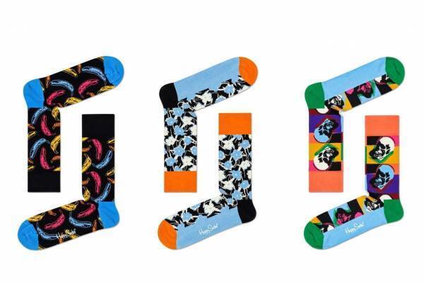 ハッピーソックス“メルティングポット”がテーマ、バナナや目玉焼きのモチーフ×カラフルカラー