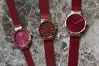 ベーリング、“上品レッド”の新作レディース腕時計 - ミニマル&華奢デザインの6型