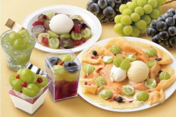 自由が丘スイーツフォレストで「山梨ぶどうスイーツ収穫祭」人気3品種を使った限定スイーツ