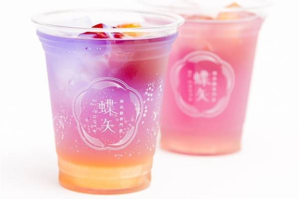 京都の梅体験専門店「蝶矢」からオーロラ色の梅ソーダ、“青いハーブ”バタフライピーを使った自然の青