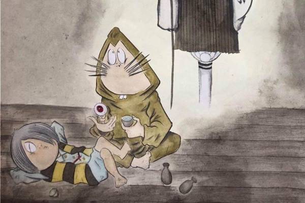 「ゲゲゲの鬼太郎と比叡山の七不思議展」比叡山延暦寺で、有形文化財「大書院」で楽しむ妖怪の日本画