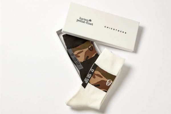 ルシアン ペラフィネの“スカル＆カモフラージュ柄”ソックス、シックストックスとコラボ