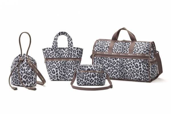 メゾン ド リーファー×レスポートサック“豹が歩く”モノグラムやグレーレオパードのトートやポーチ