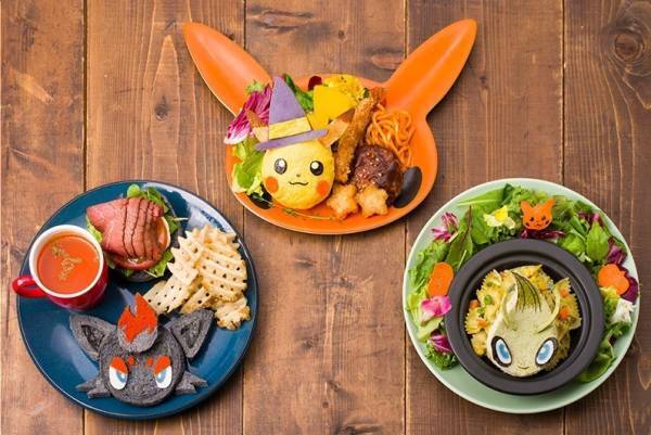 ポケモンカフェのハロウィンメニュー、“魔法使い帽子”付きオムライスピカチュウ＆漆黒バンズのゾロアなど