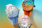 スイス時計ブランド「テンデンス」グラデーションカラーの新作腕時計、空やビーチ着想の3種