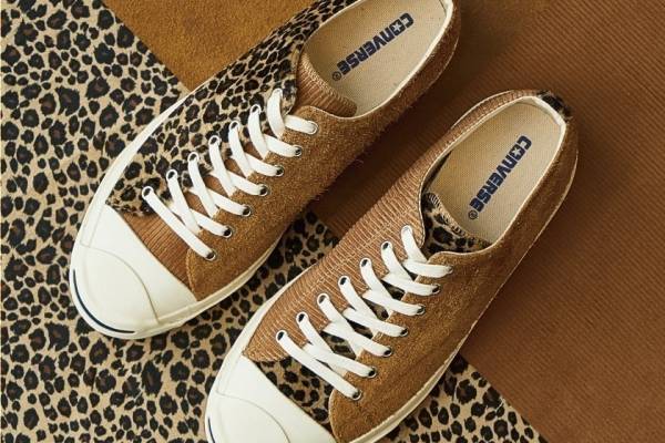 コンバース人気スニーカー「ジャックパーセル」×ビリーズ、レオパード柄など3つの素材をブレンド