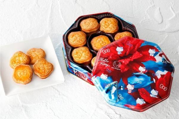 資生堂パーラー「花椿ビスケット」にハローキティ＆エム／ミカ ニナガワとコラボした限定デザイン缶