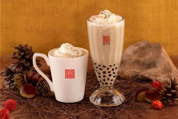 春水堂の秋冬限定ドリンク「タピオカほうじ茶マロン」たっぷり栗ペースト×もちもちタピオカ
