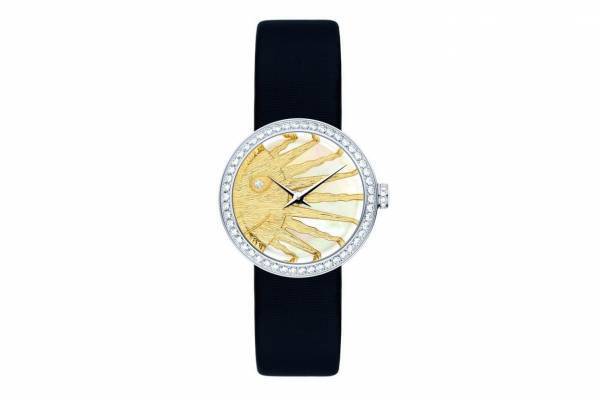 ディオールの新作腕時計“月と太陽”のジュエリーウォッチ「ラ デ ドゥ ディオール ローズ セレスト」