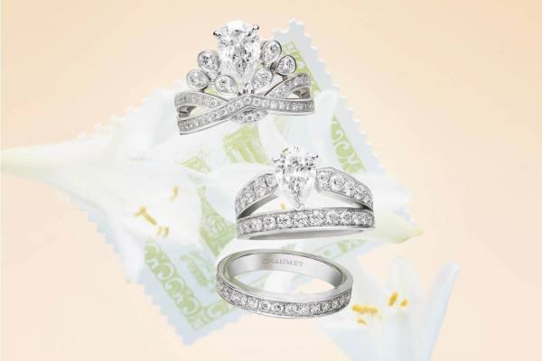 ショーメ“ティアラ”がモチーフのリング「ジョゼフィーヌ」新作、ダイヤ×パール×ローズゴールドも