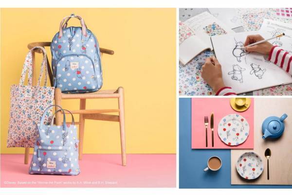 キャス キッドソン×『くまのプーさん』のコラボバッグ＆アクセサリー、バルーン＆花畑の人気プリント復刻
