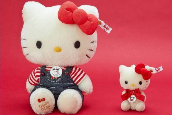 ハローキティ×シュタイフのぬいぐるみ＆キーリング、誕生45周年を記念して限定発売