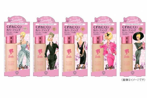キス“くずれない"マットシフォン リキッドファンデが「バービー」と初コラボ