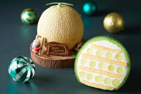 ハイアット リージェンシー 東京のクリスマスケーキ - マスクメロン"丸ごと"使用のショートケーキ