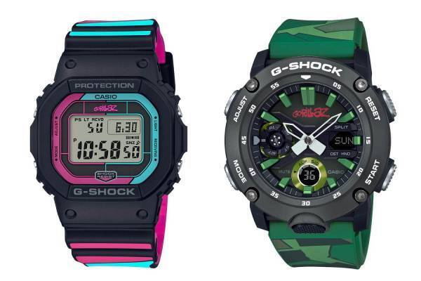 G-SHOCK×ゴリラズのコラボ腕時計、1st＆最新アルバムのジャケットデザインに着想