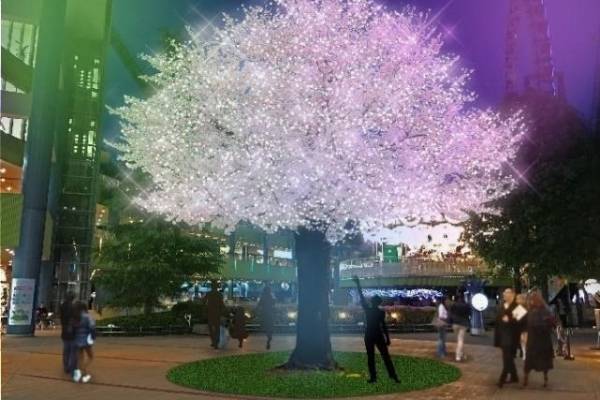 東京ドームシティ“和”がテーマのイルミネーション - 満開の桜や天の川、富士山を光と音で表現