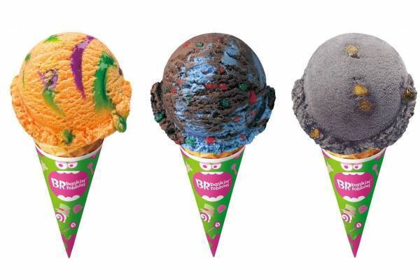 サーティワン“スライムリボン”のハロウィン限定アイス＆ぱちぱち弾けるキャンディ入りチョコミント