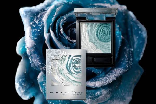 ケイト“氷の世界”イメージの19年冬コスメ、雪の中に咲く薔薇アイシャドウ＆透明感ラメライナー
