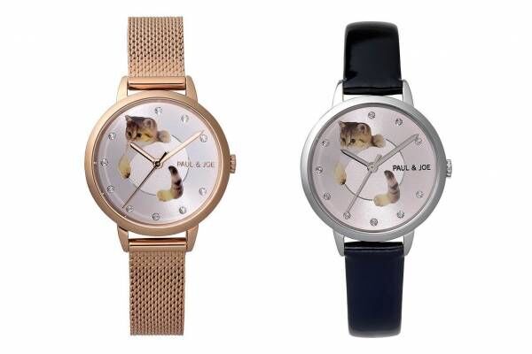 ポール ＆ ジョー“猫モチーフ”のクリスマス限定腕時計、キラキラ輝くスワロフスキーインデックス
