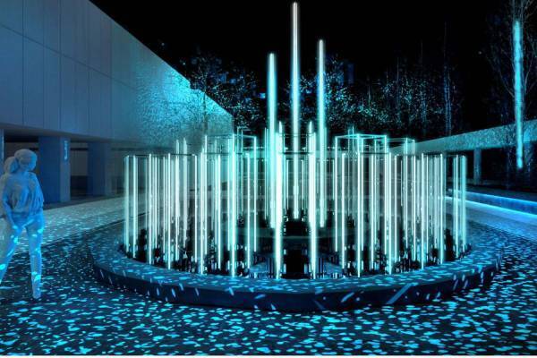 ギンザ シックス初のイルミネーション、無数の星が降り注ぐ“小宇宙空間”を屋上庭園で演出
